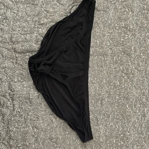 Set, black and white sheer briefs, size L